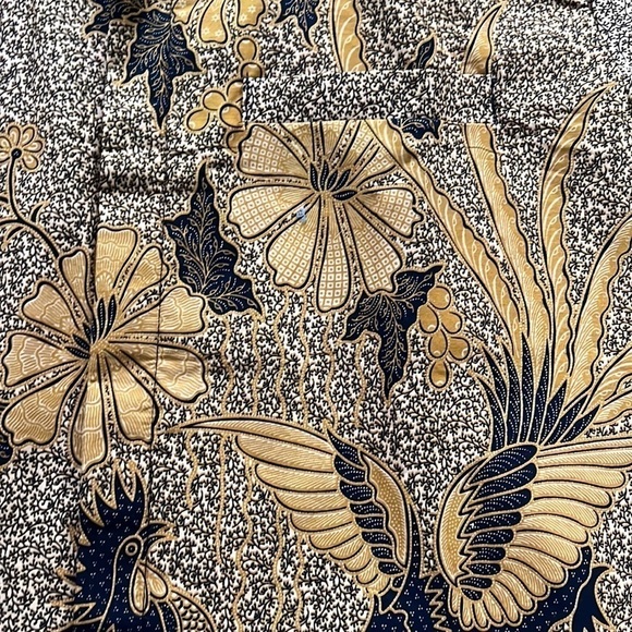 Couture BATIK Shirt KHARISMA WIJAYA INDONESIA size Large NWOT - Picture 6 of 12